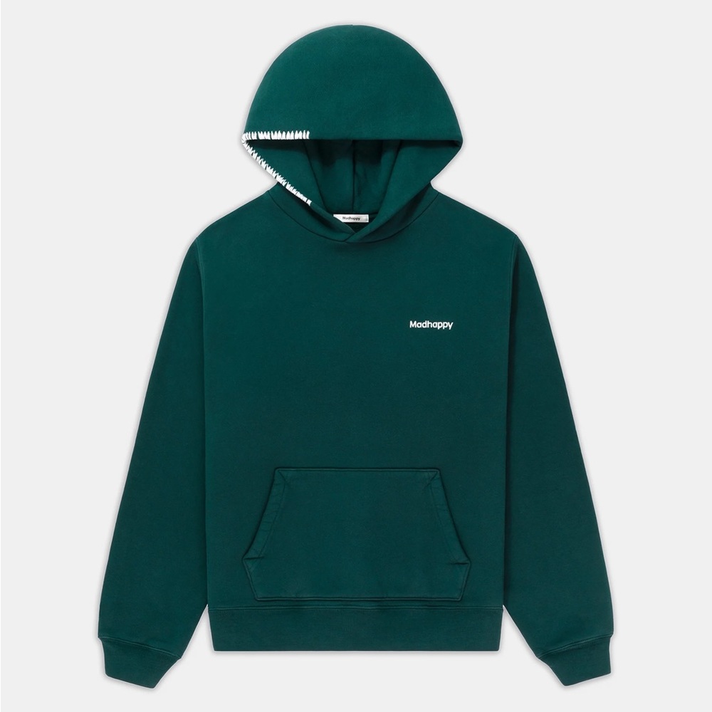 Madhappy Classics Fleece Hoodie in pine
